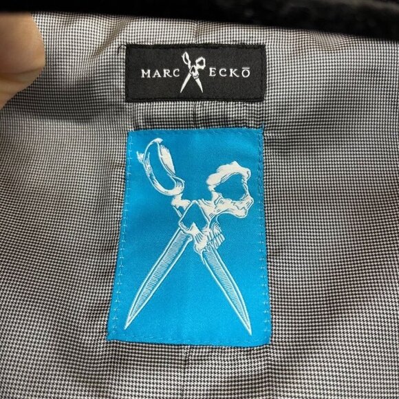 Marc Ecko Multi Task Suit Jacket Blazer Mens 44L Double Vent Professional Office - Picture 10 of 16